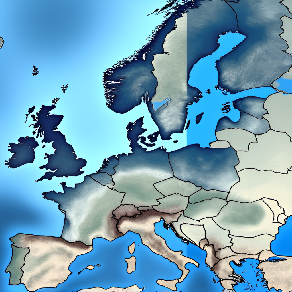 A split screen showing comparisons of weather maps or data visualizations from different weather services (subtly representing TV 2 Vejret, DMI, and Yr.no)