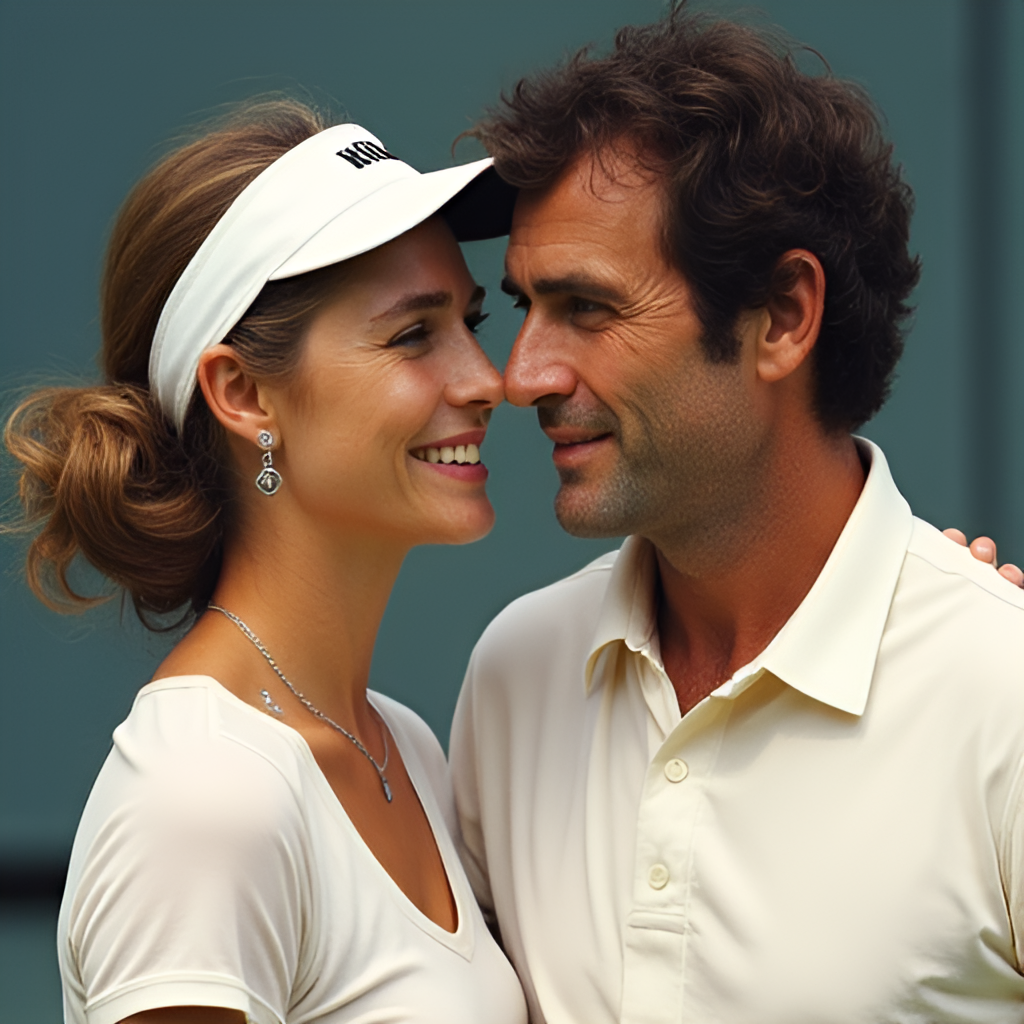 An iconic image representing the 'Battle of the Sexes', possibly a split image showing Billie Jean King and Bobby Riggs, or a stylized representation of the match and its cultural impact on gender equality in sports.